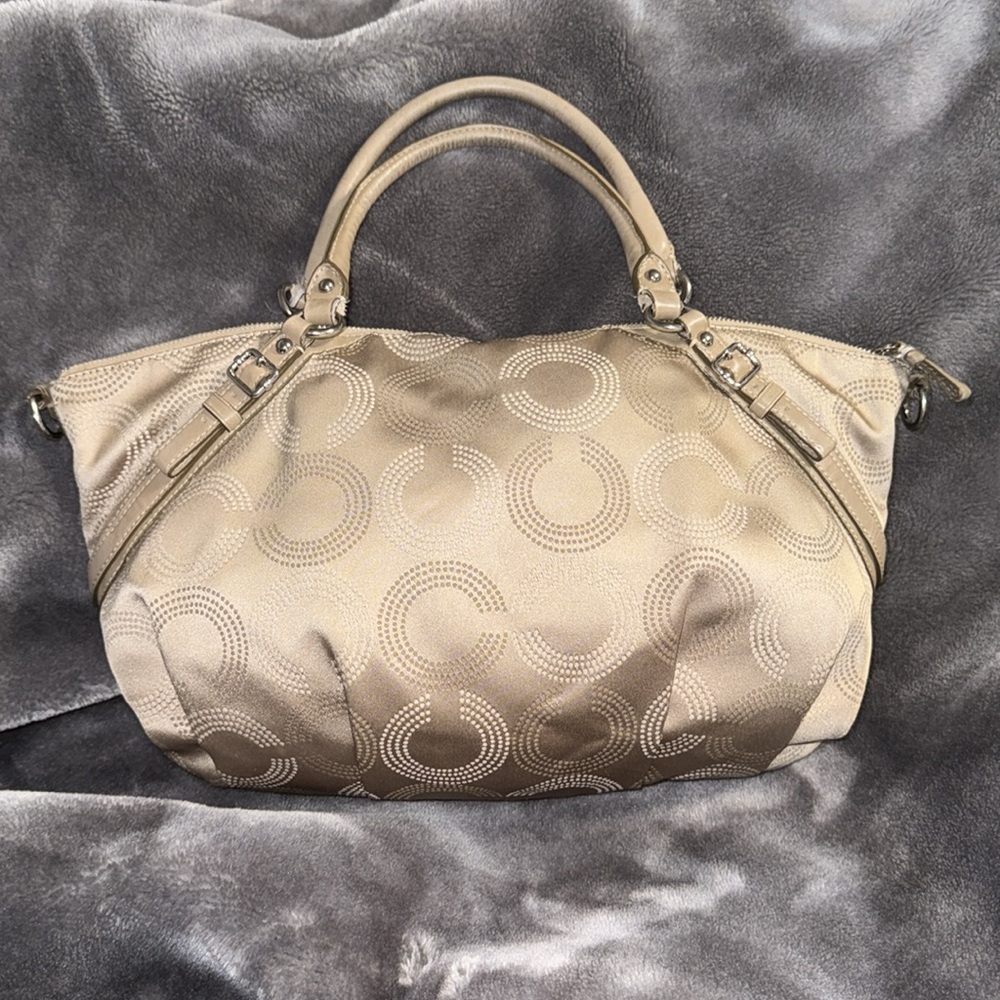 SATIN COACH SHOULDER BAG - Picture 3 of 16